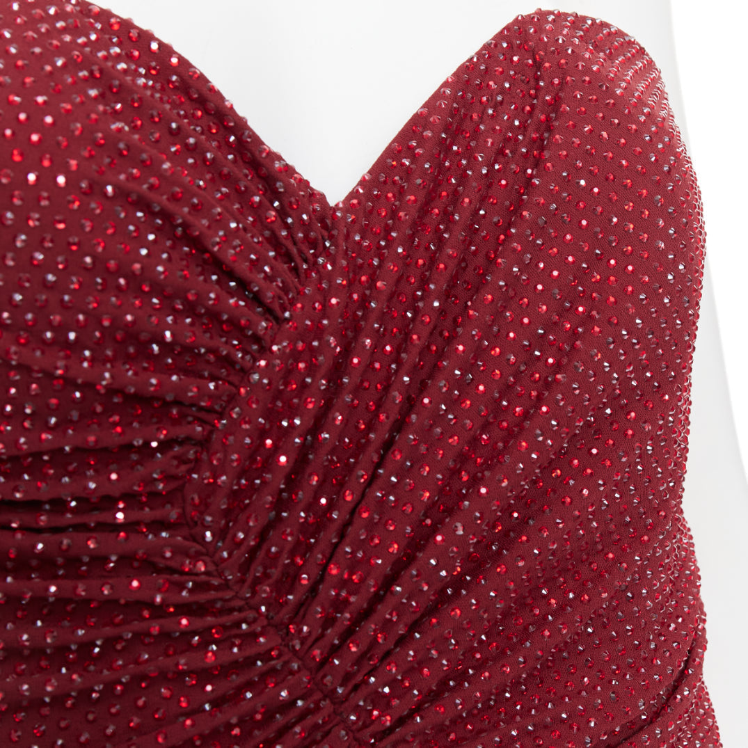 Women's Alexandre Vauthier Crystal Ruched Gown – view 2