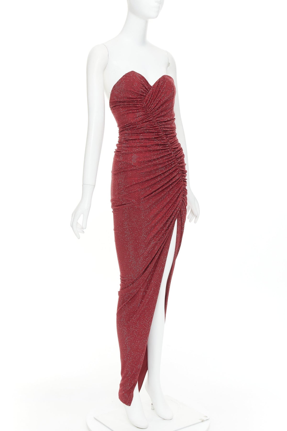 Women's Alexandre Vauthier Crystal Ruched Gown – view 3