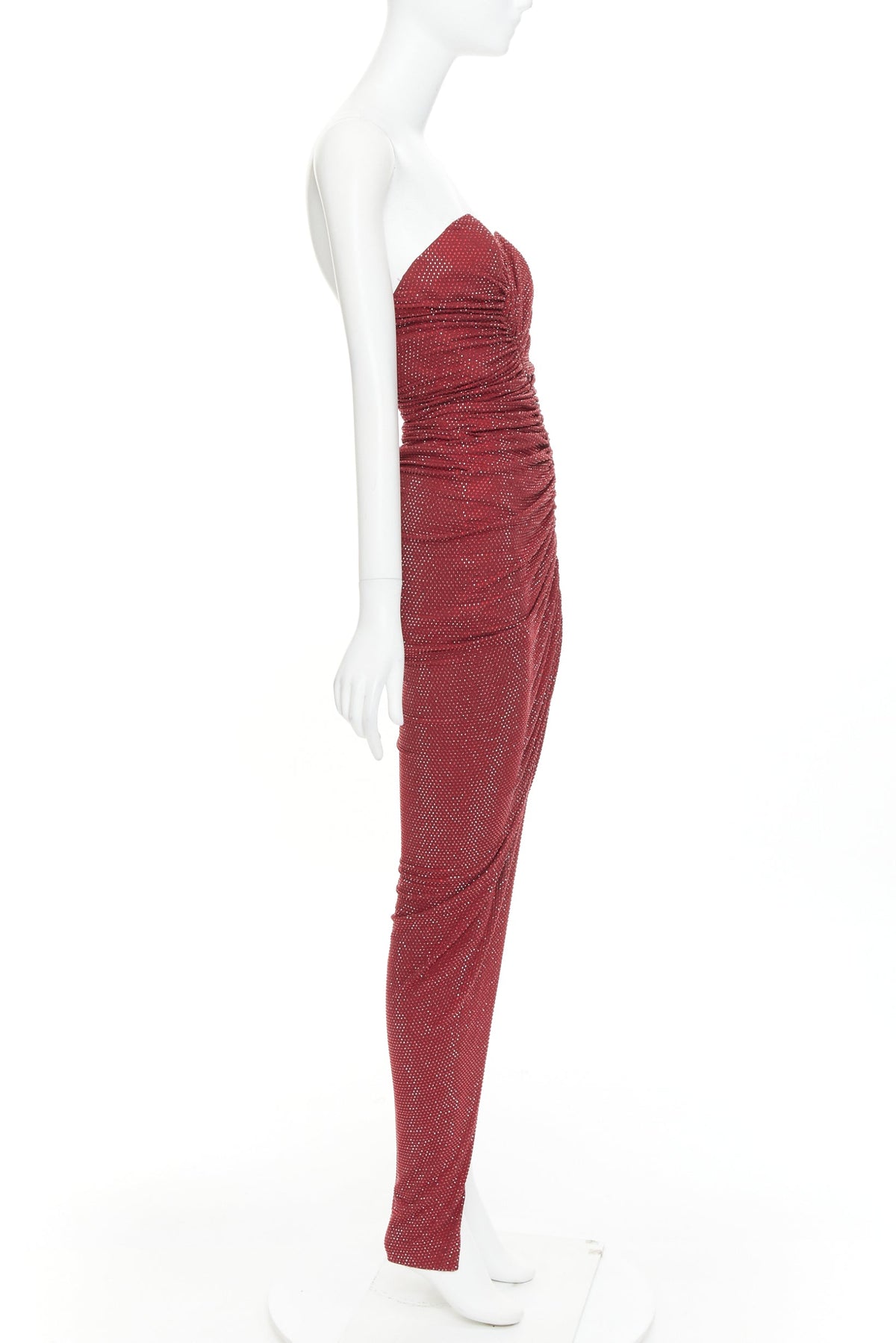 Women's Alexandre Vauthier Crystal Ruched Gown – view 4