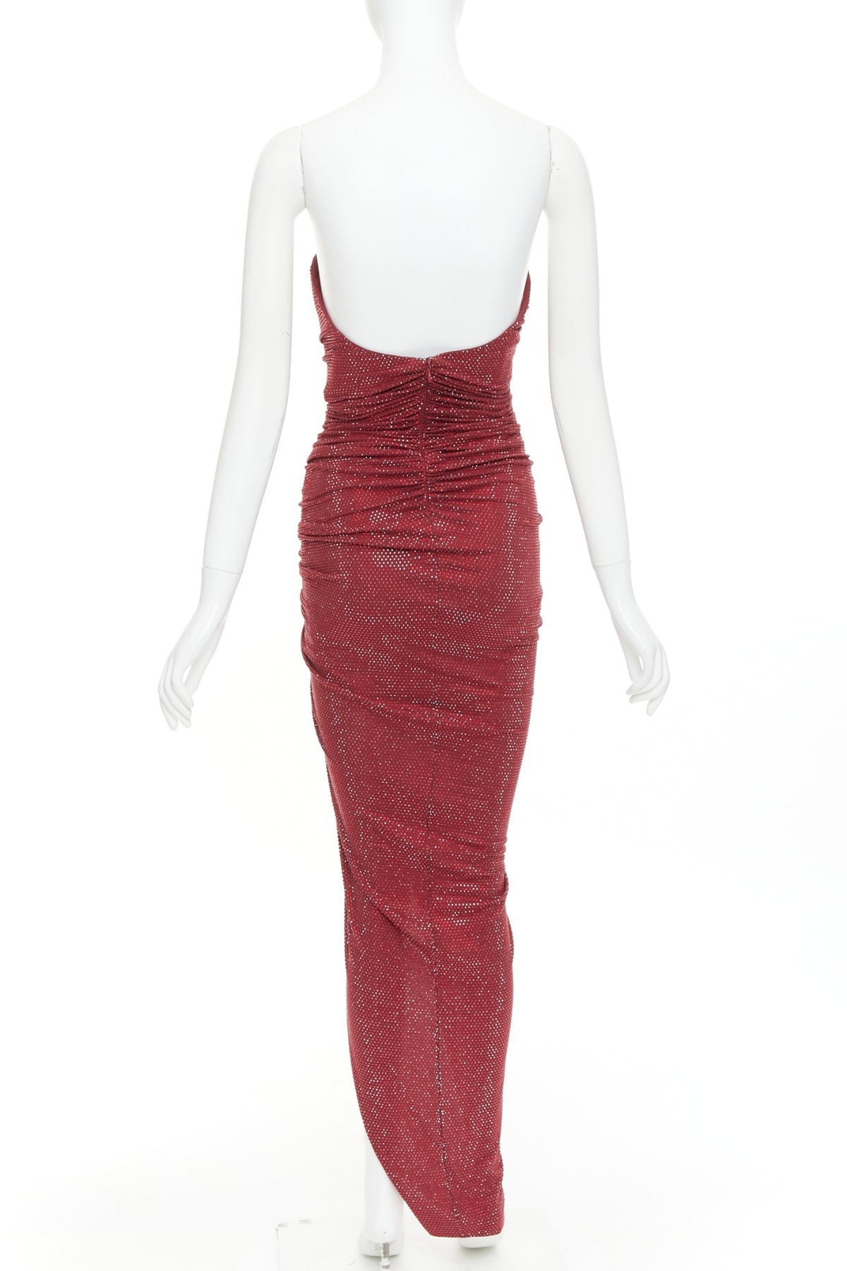 Women's Alexandre Vauthier Crystal Ruched Gown – view 5