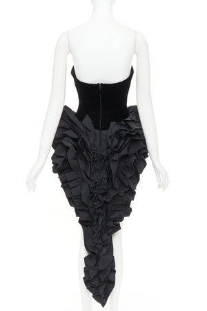 Alexandre Vauthier Women's Alexandre Vauthier Velvet Bodysuit Dress - view 5