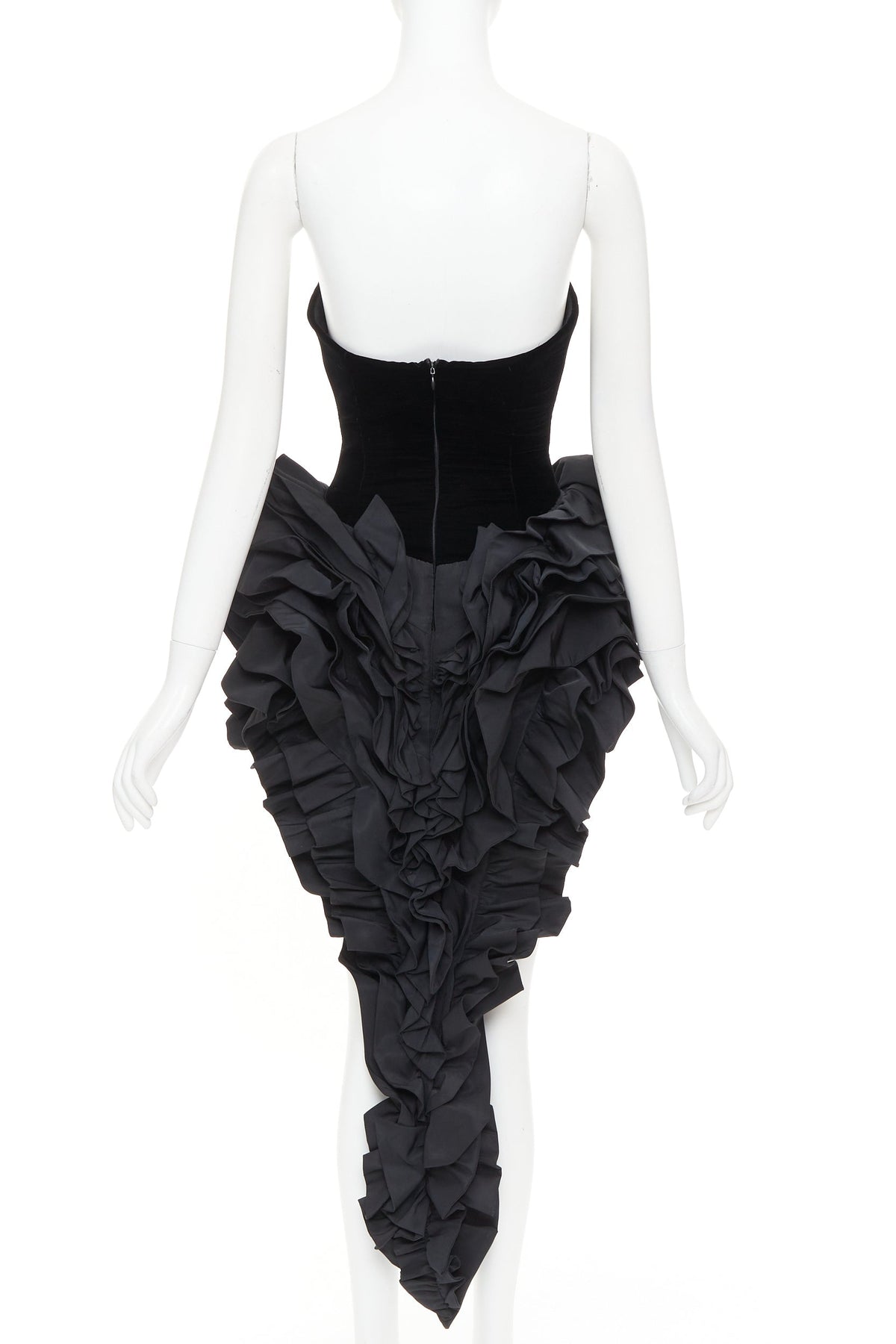 Women's Alexandre Vauthier Velvet Bodysuit Dress – view 5