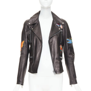 Gucci Women's Gucci Leather Applique Studded Jacket - view 2