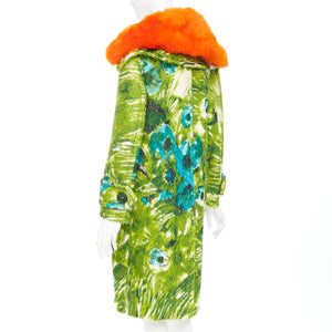 Prada Women's Prada 2017 Alpaca Wool Fur Collar Coat - view 8