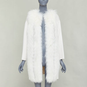Fendi Women's Fendi Fox Fur Cashmere Long Coat - view 1