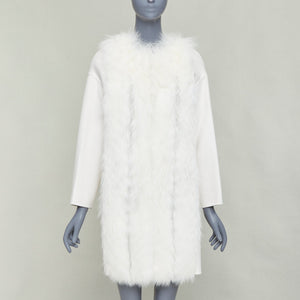 Fendi Women's Fendi Fox Fur Cashmere Long Coat - view 3