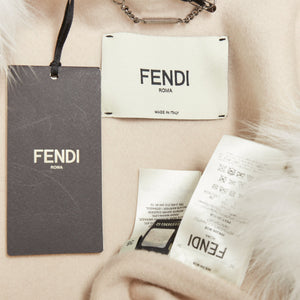Fendi Women's Fendi Fox Fur Cashmere Long Coat - view 9