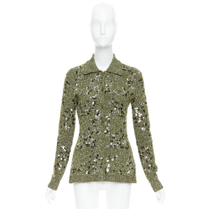 Gucci Women's Gucci Boucle Knit Pailettes Cardigan - view 10