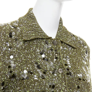 Gucci Women's Gucci Boucle Knit Pailettes Cardigan - view 2