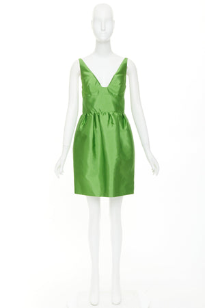 Prada Women's Prada 2022 Silk Sweetheart Mini Dress - view 9