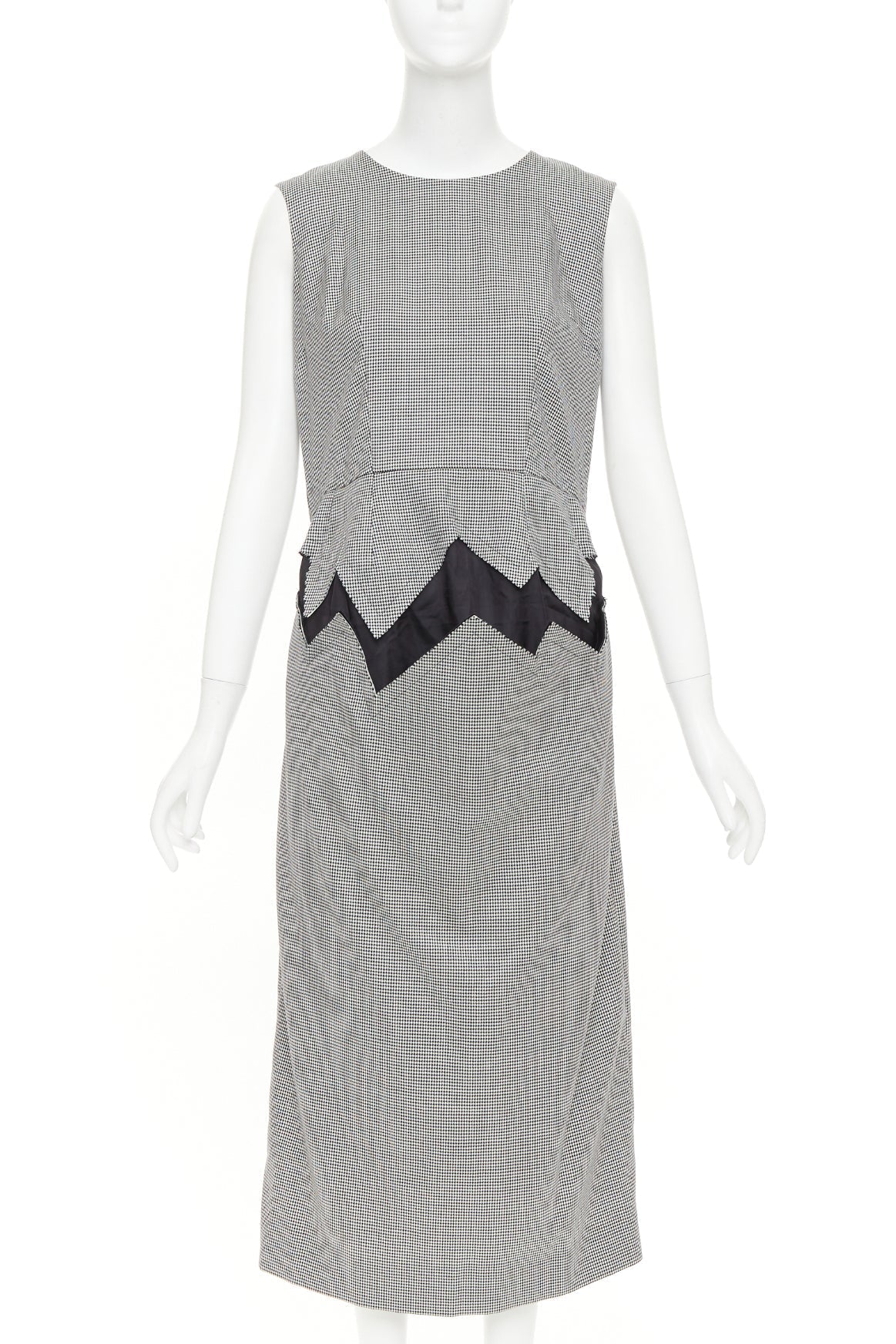 Women's Comme Des Garcons 2018 Wool Houndstooth Dress