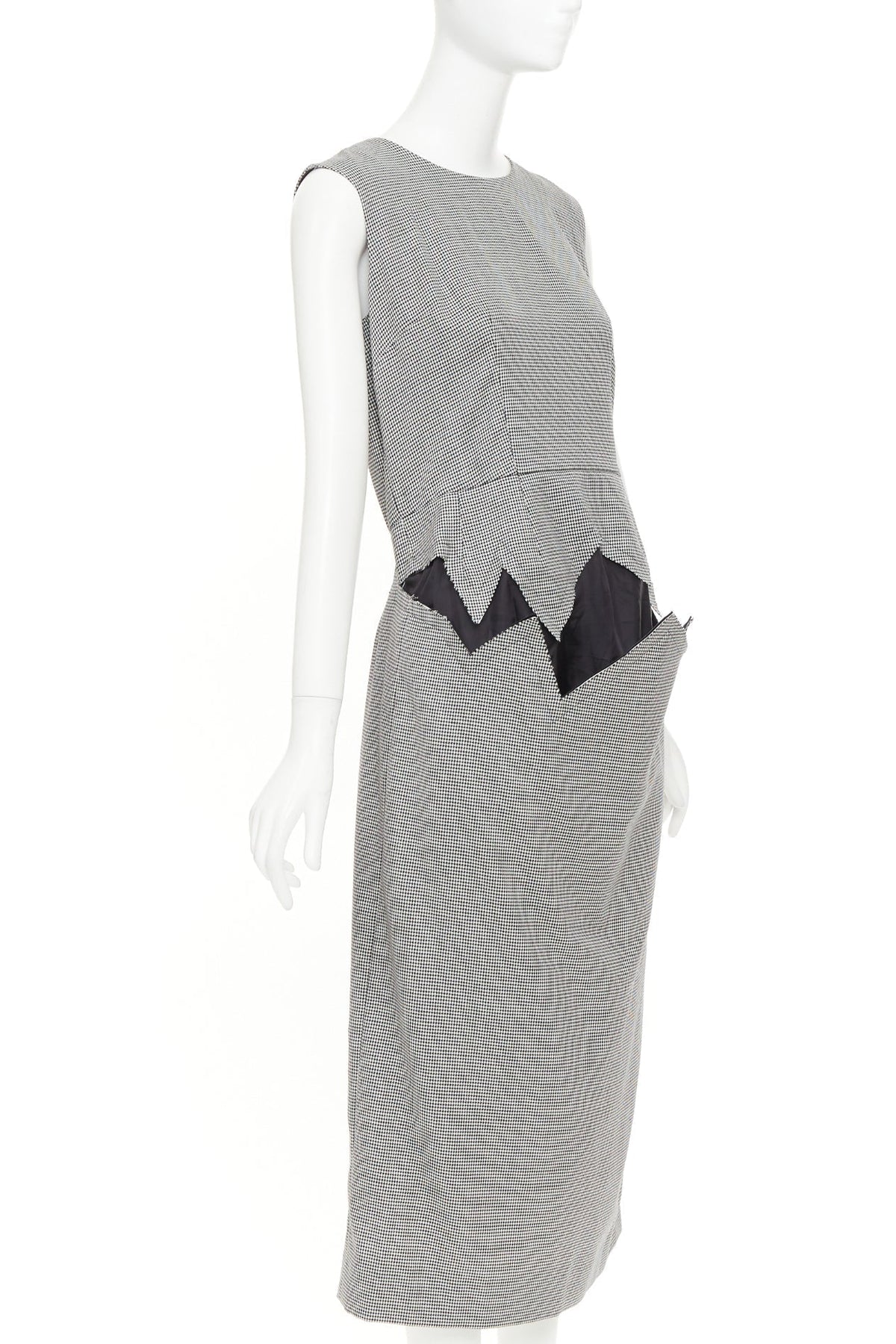 Women's Comme Des Garcons 2018 Wool Houndstooth Dress