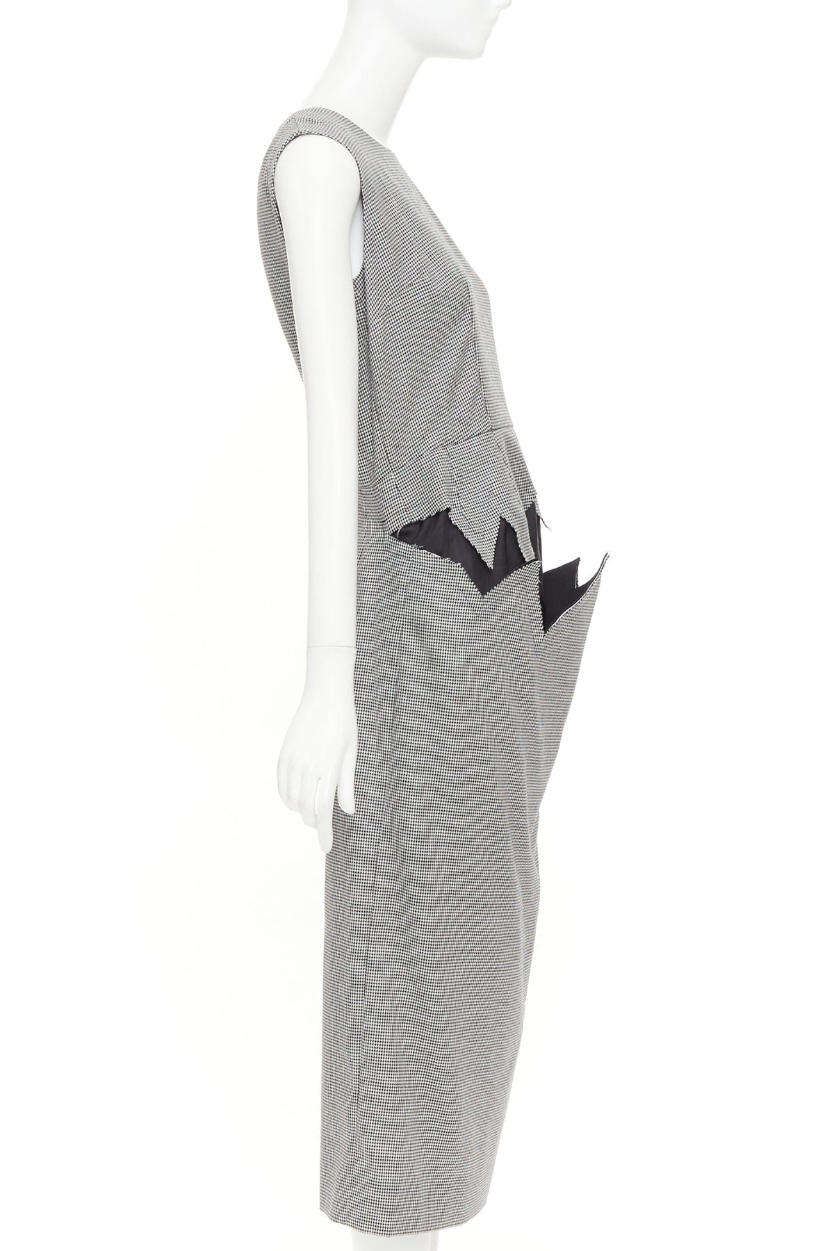Women's Comme Des Garcons 2018 Wool Houndstooth Dress
