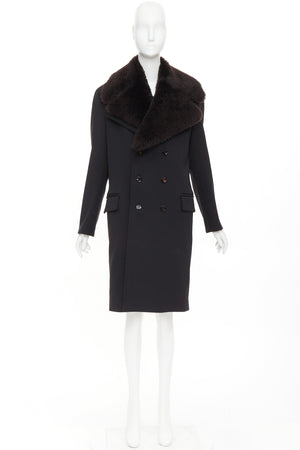 Bottega Veneta Women's Bottega Veneta Wool Shearling Collar Coat - view 10