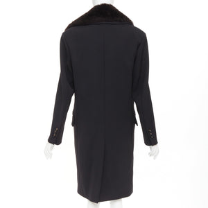 Bottega Veneta Women's Bottega Veneta Wool Shearling Collar Coat - view 6