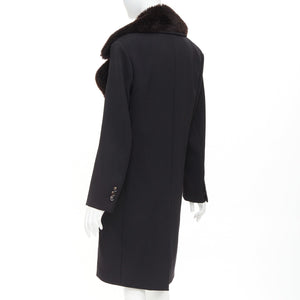 Bottega Veneta Women's Bottega Veneta Wool Shearling Collar Coat - view 7
