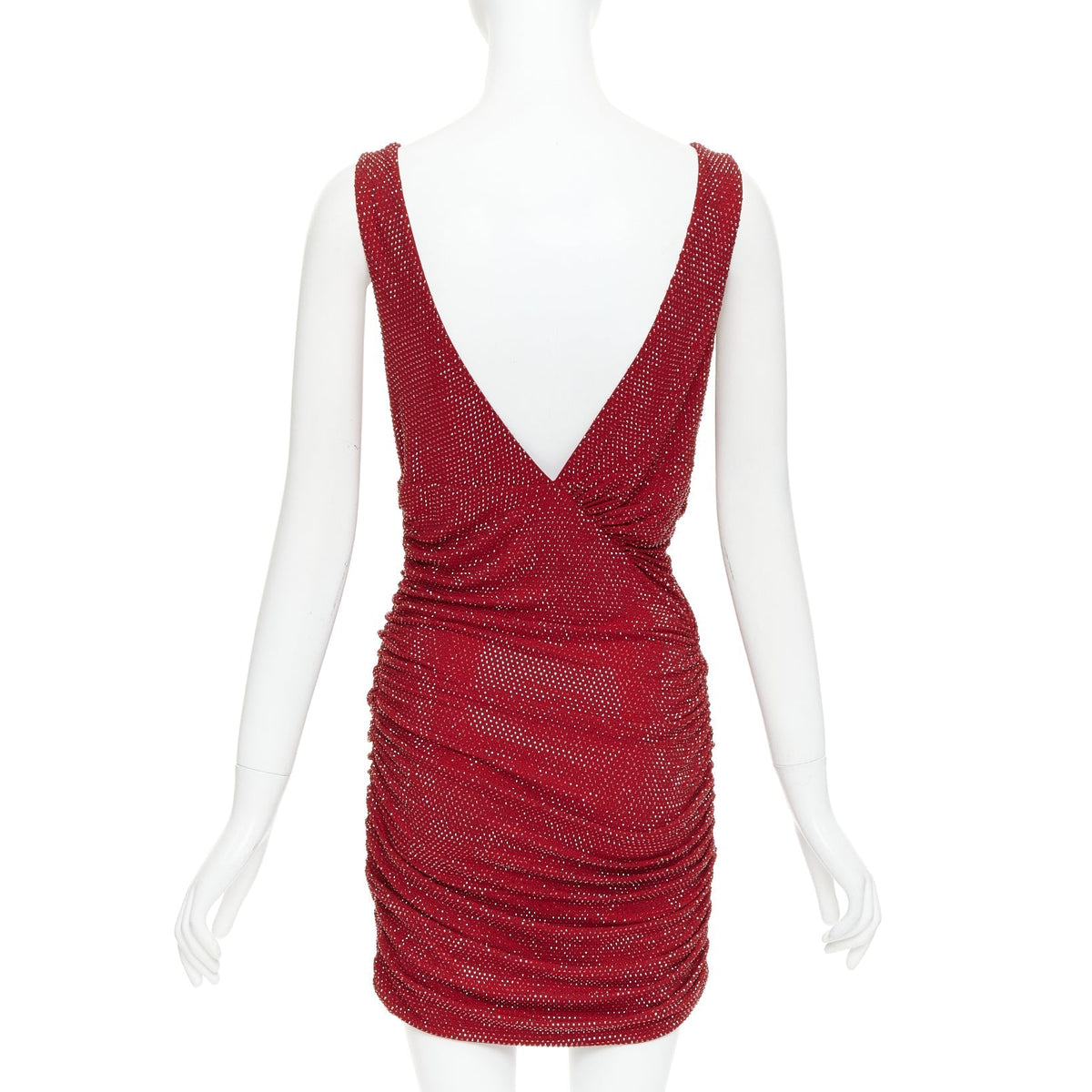 Women's Alexandre Vauthier Crystal Plunge Mini Dress – view 5