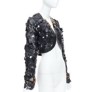 Alexander McQueen Women's Alexander Mcqueen 2011 Laser Cut Leather Jacket - view 3