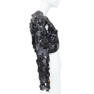 Alexander McQueen Women's Alexander Mcqueen 2011 Laser Cut Leather Jacket - view 4