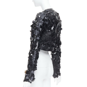 Alexander McQueen Women's Alexander Mcqueen 2011 Laser Cut Leather Jacket - view 6