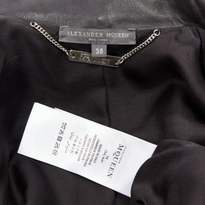Alexander McQueen Women's Alexander Mcqueen Leather Asymmetric Biker Jacket - view 10
