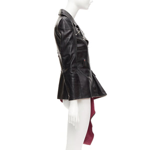 Alexander McQueen Women's Alexander Mcqueen Leather Asymmetric Biker Jacket - view 5