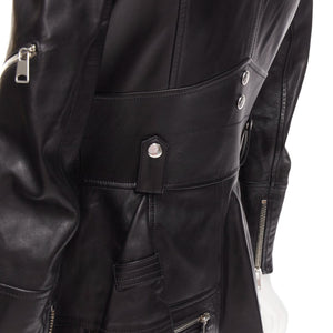 Alexander McQueen Women's Alexander Mcqueen Leather Asymmetric Biker Jacket - view 8
