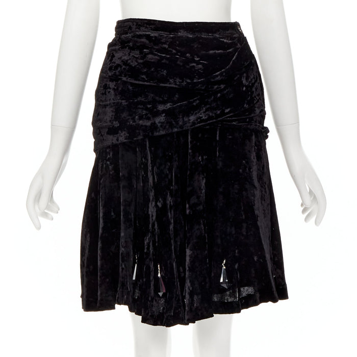 Comme des Garçons Women's Comme Des Garcons Velvet Crystal Skirt