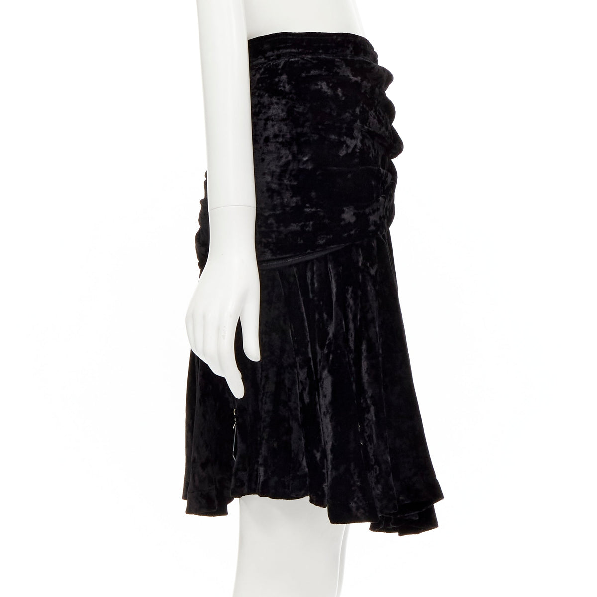 Women's Comme Des Garcons Velvet Crystal Skirt
