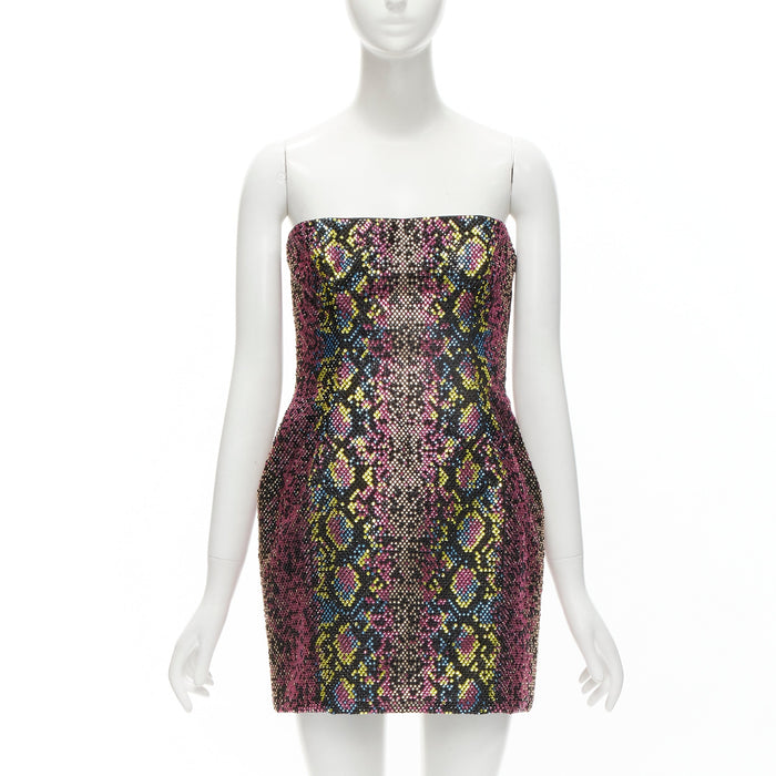 Versace Women's Versace 2021 Runway Crystal Strapless Dress