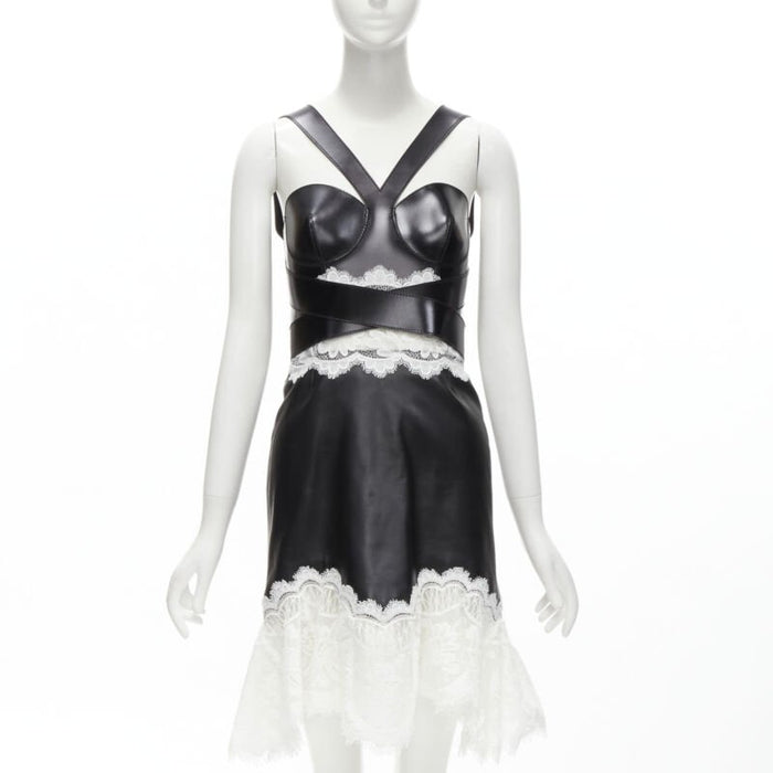 Alexander McQueen Women's Alexander Mcqueen 2020 Leather Bustier Gown