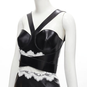 Alexander McQueen Women's Alexander Mcqueen 2020 Leather Bustier Gown - view 7