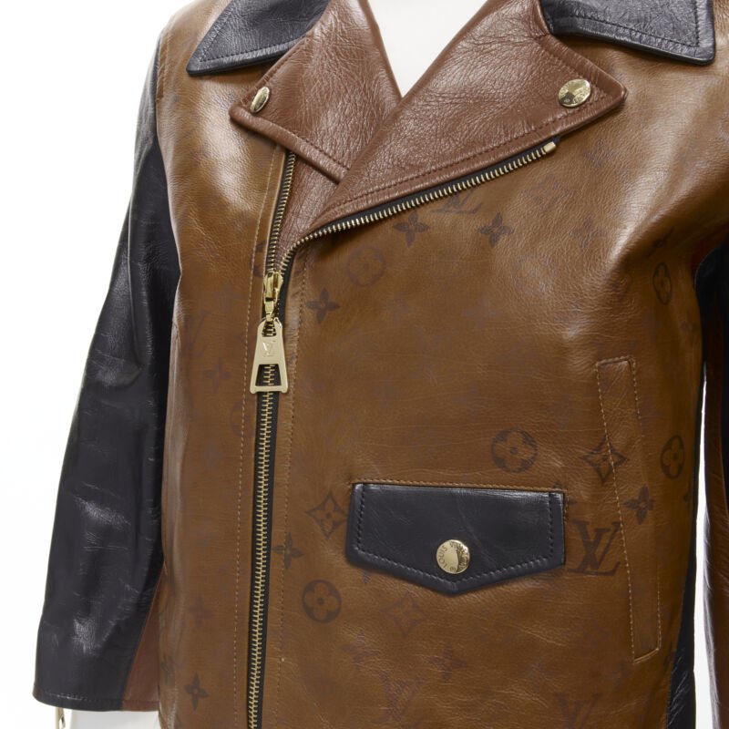 Women's Louis Vuitton Leather Biker Jacket
