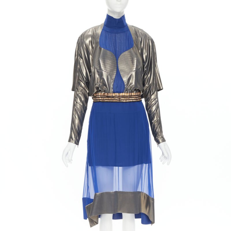 Women's Balenciaga 2012 Futuristic Silk Dress