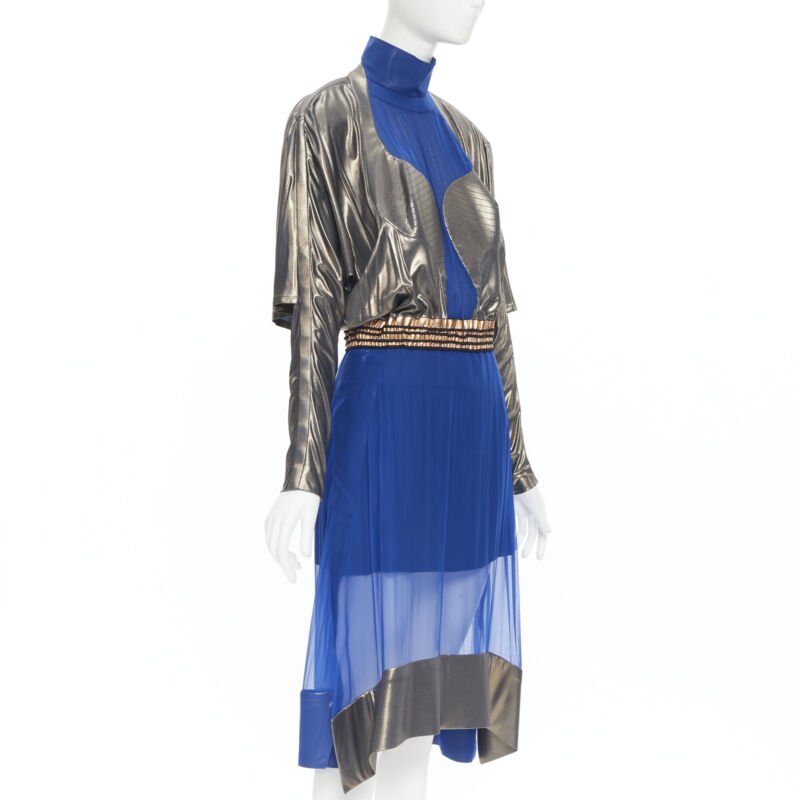 Women's Balenciaga 2012 Futuristic Silk Dress
