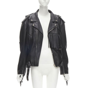 Balenciaga Women's Balenciaga 2017 Fringed Biker Jacket - view 3