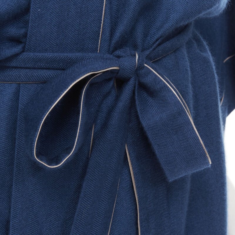 Women's Hermes 100% Cashmere Leather Robe