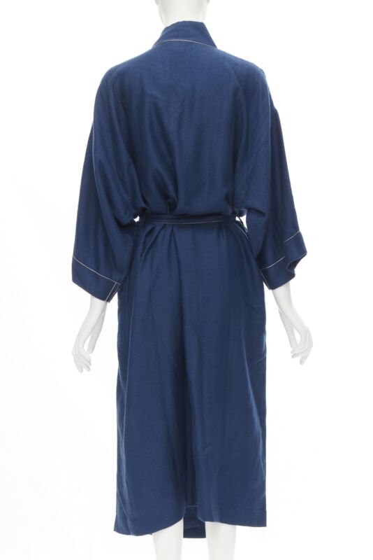 Women's Hermes 100% Cashmere Leather Robe