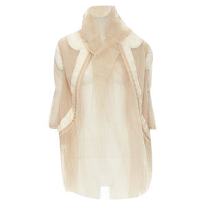 Comme des Garçons Women's Comme des Garcons deconstructed inside out tulle jacket - view 1