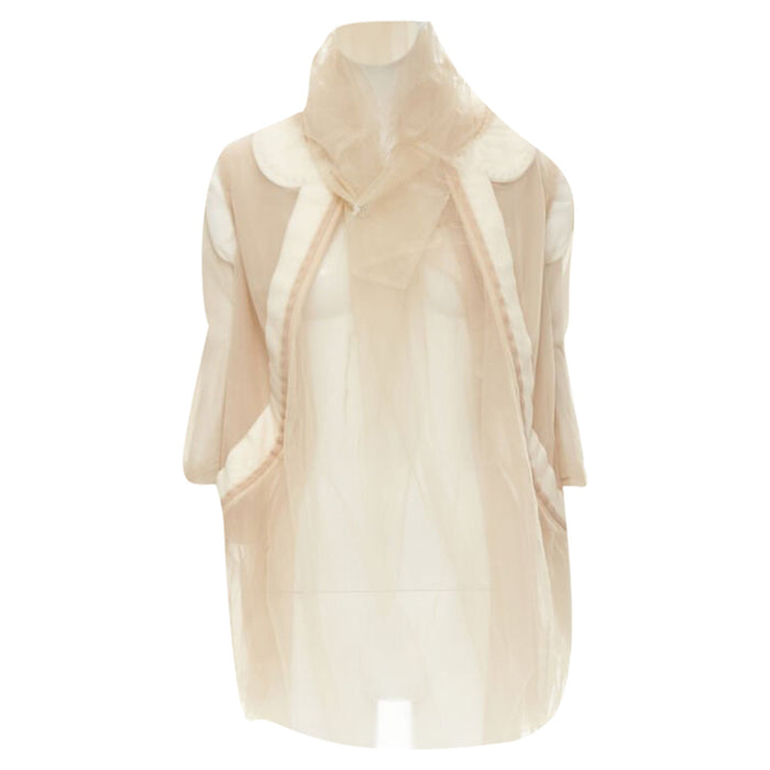 Comme des Garçons Women's Comme des Garcons deconstructed inside out tulle jacket