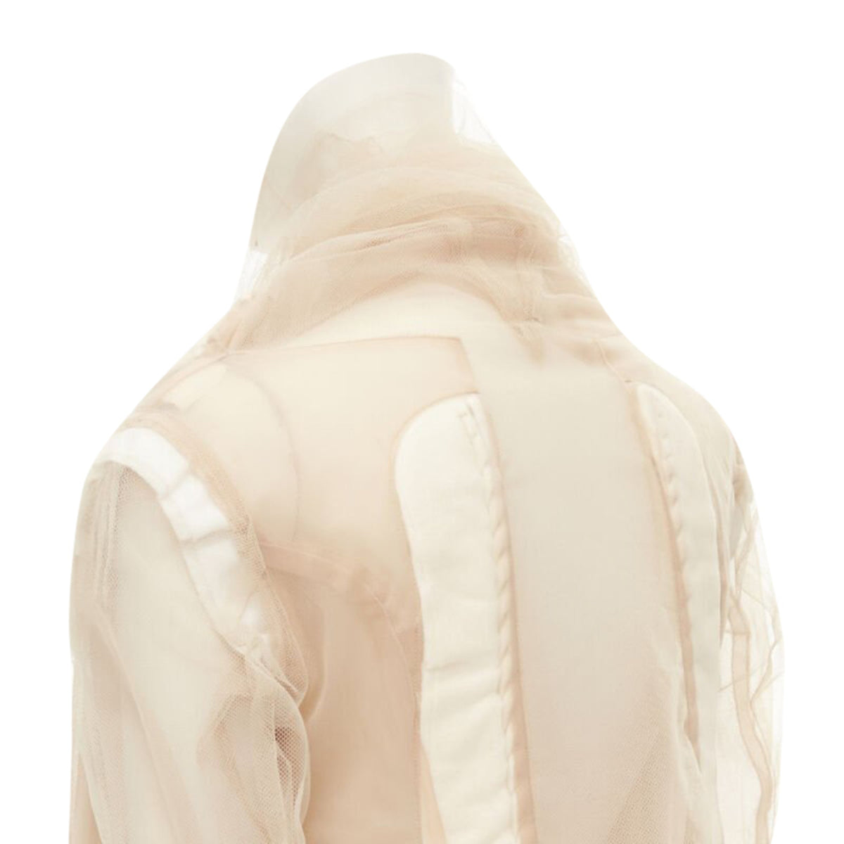 Women's Comme des Garcons deconstructed inside out tulle jacket