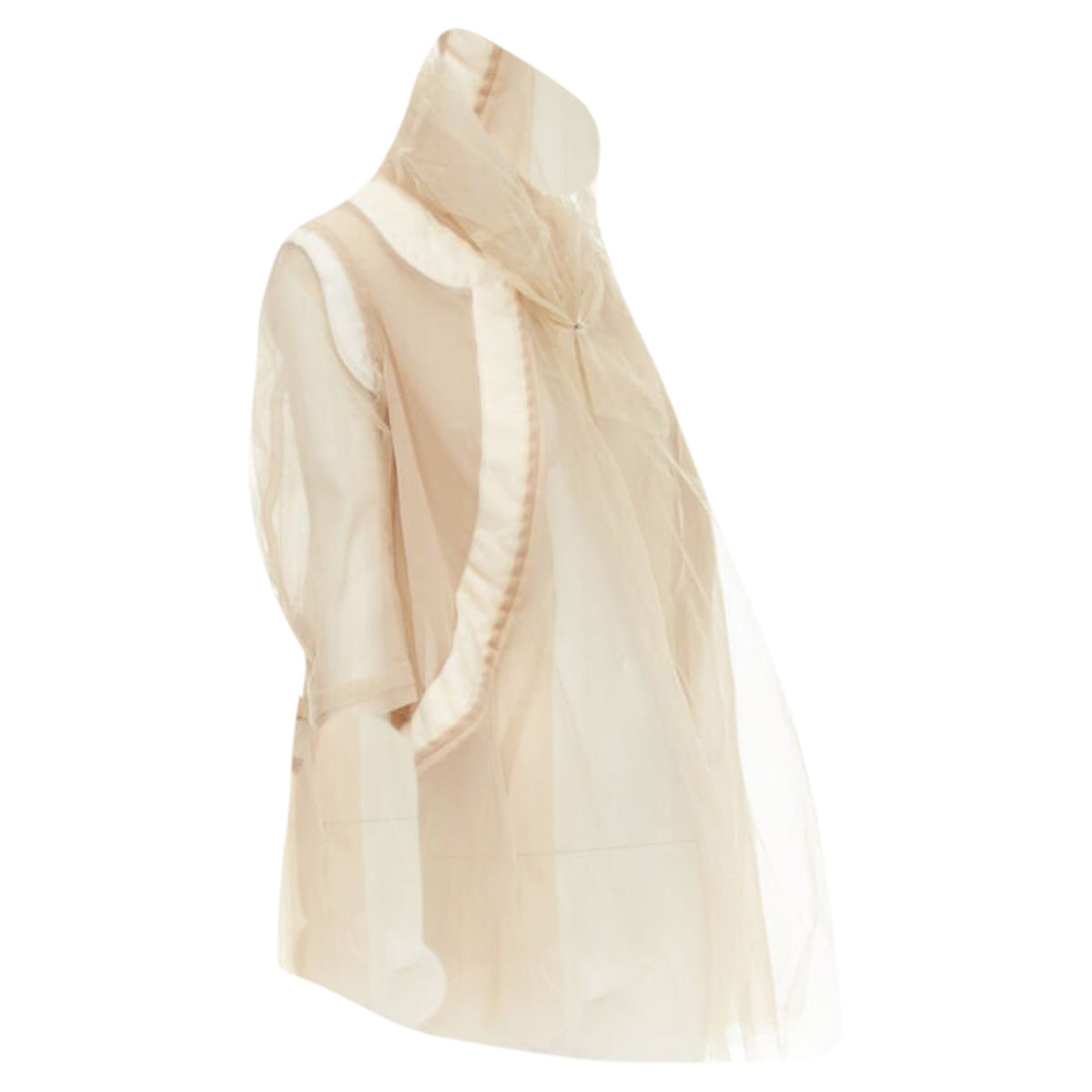 Women's Comme des Garcons deconstructed inside out tulle jacket