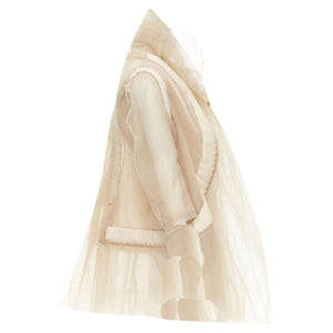 Comme des Garçons Women's Comme des Garcons deconstructed inside out tulle jacket - view 4
