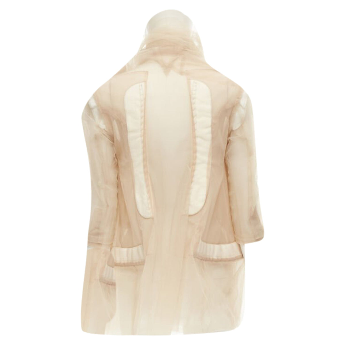 Women's Comme des Garcons deconstructed inside out tulle jacket