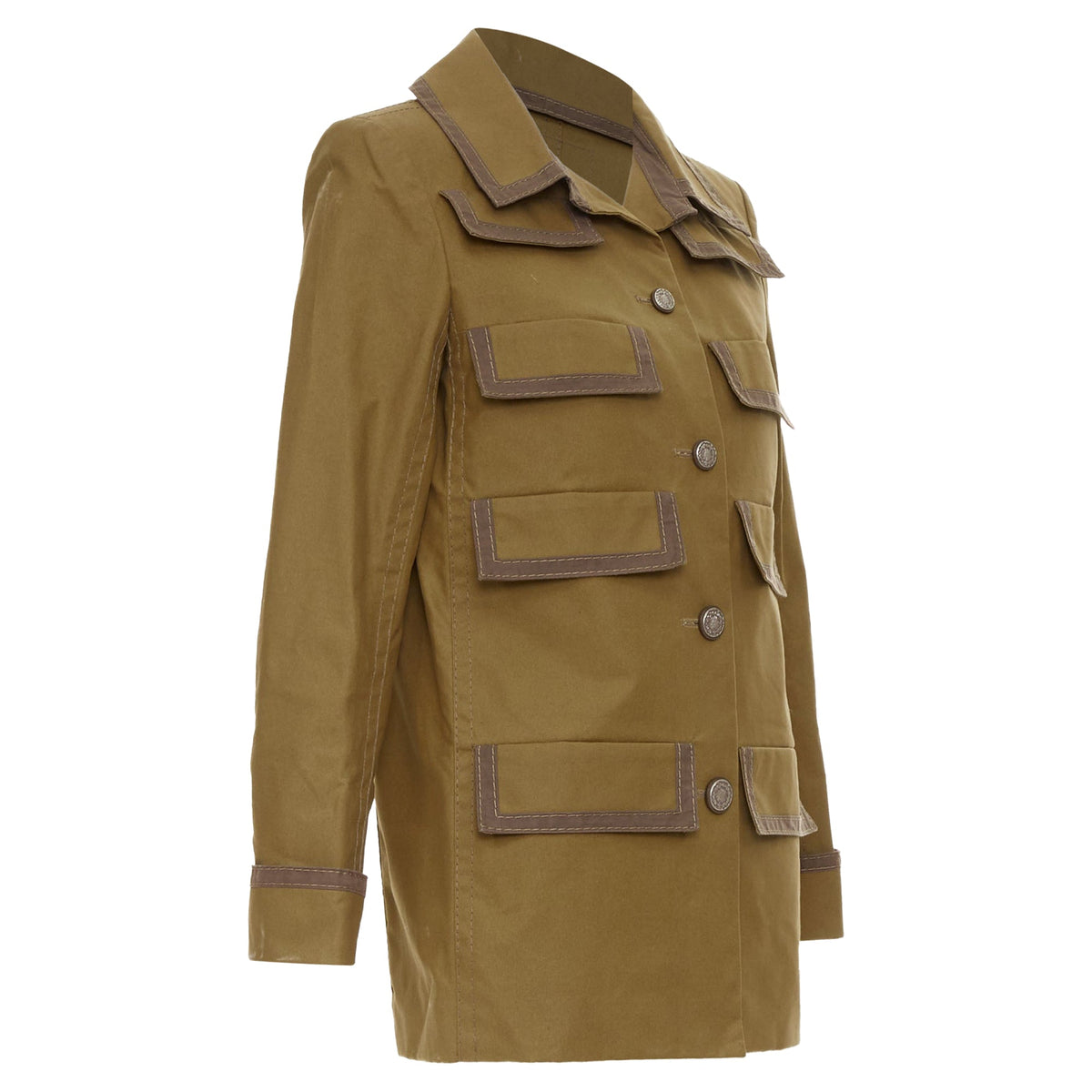 Women's Chanel multipocket bronze cotton safari jacket