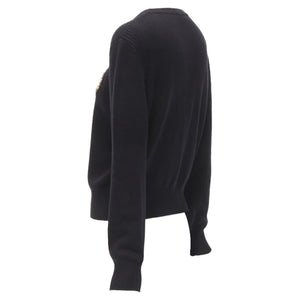 Chanel Women's Chanel cashmere blend bead pearl CC badge sweater - view 6