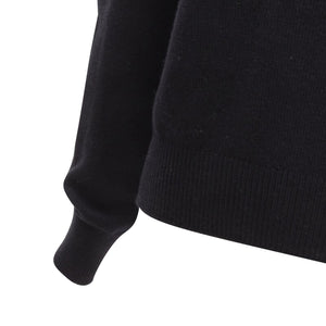 Chanel Women's Chanel cashmere blend bead pearl CC badge sweater - view 8