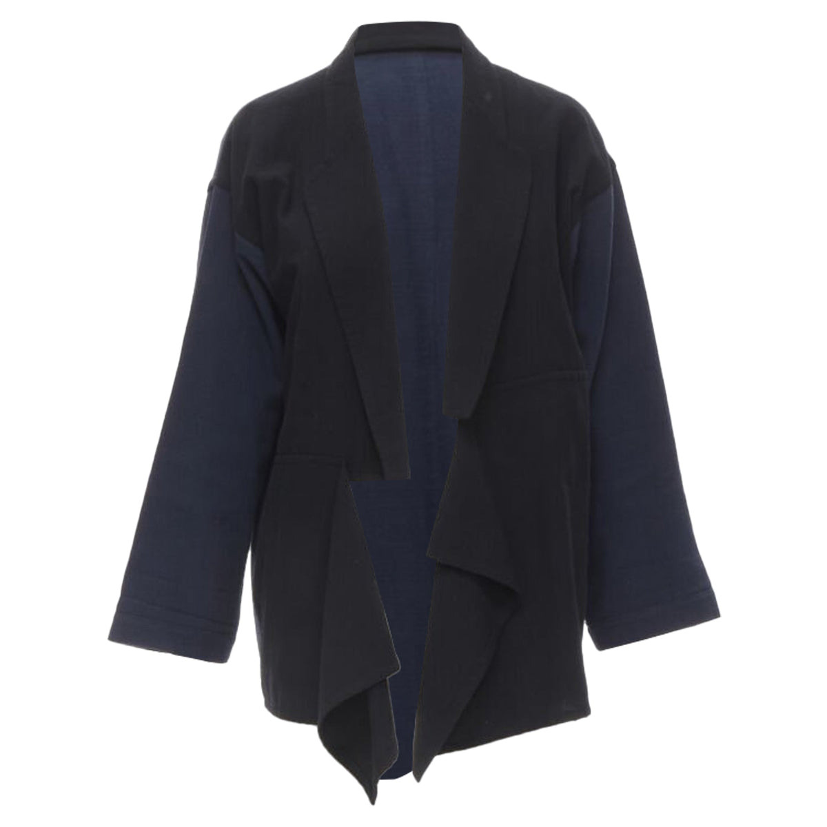 Women's Comme des Garcons deconstructed drape front blazer