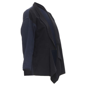 Comme des Garçons Women's Comme des Garcons deconstructed drape front blazer - view 3