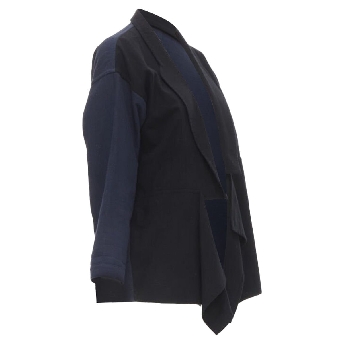 Women's Comme des Garcons deconstructed drape front blazer